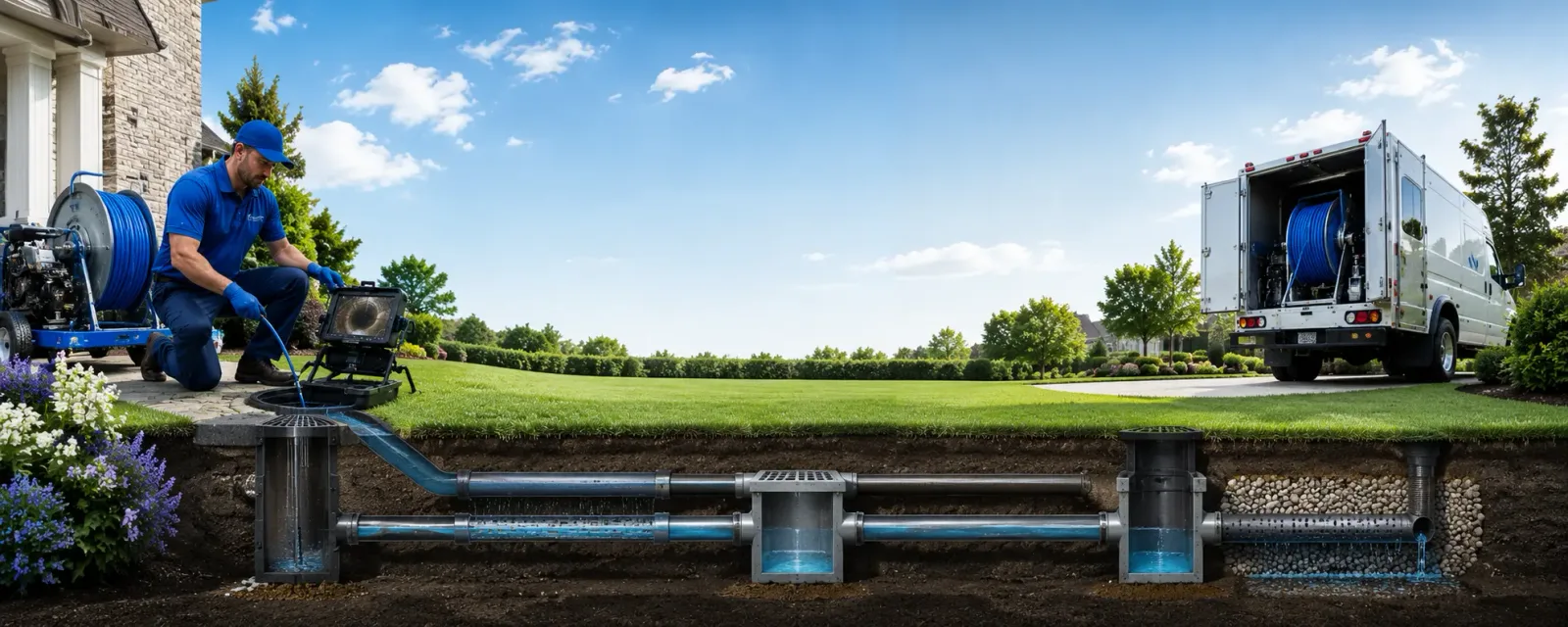 Outdoor drain cleaning information for Park, KS